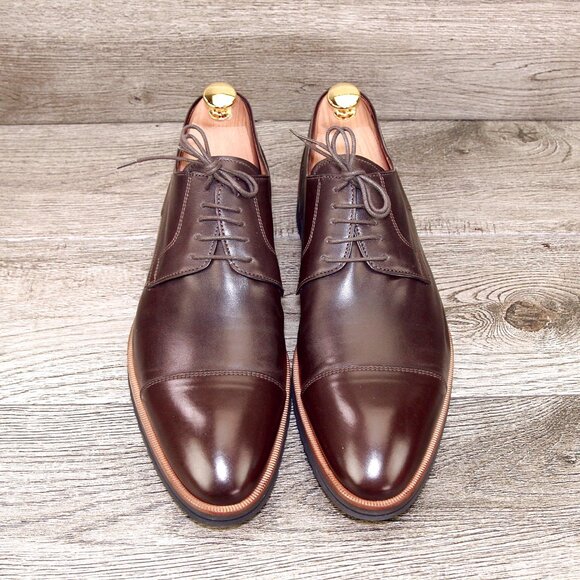 * NIB * $795 Bracken DI BIANCO Italian Derby US 9.5 M Clay * add $15 Cedar Trees main image 15